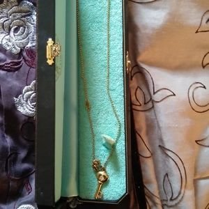 Juicy Couture gold key necklace